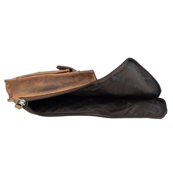 Greenburry Vintage heuptasje leer 10 cm
