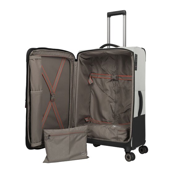 Travelite Crosslite 4 wielen Trolley L 77 cm met uitbreidingsplooi