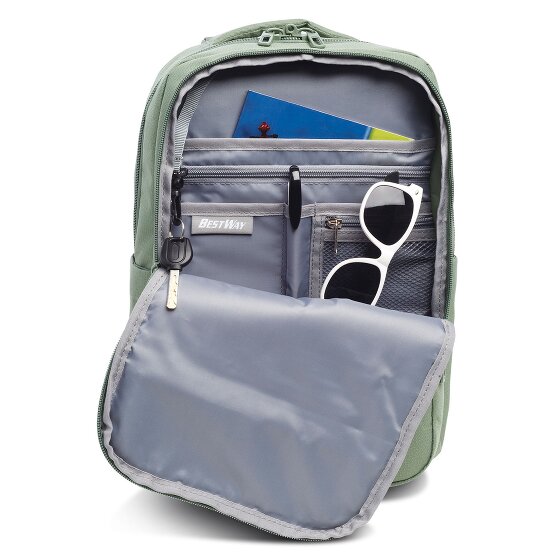Worldpack BestWay Rugzak 41 cm Laptop compartiment khaki schilf Bagage24