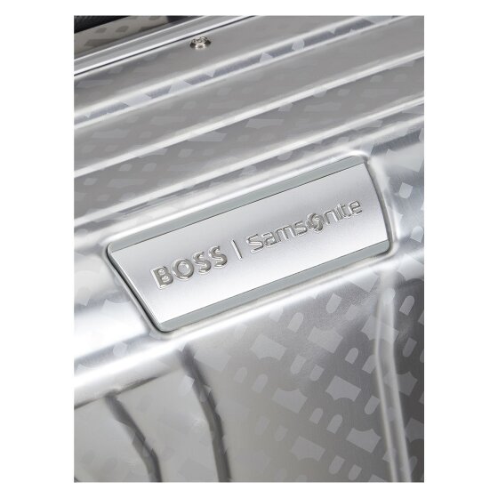 Samsonite Lite-Box Alu Boss Edition 4-wielige cabinewagen van Aluminium, 55 cm
