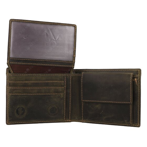 Greenburry Vintage Portemonnee Leer 13 cm