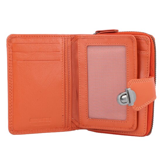 Greenburry Sponsachtig portefeuille leer 9 cm