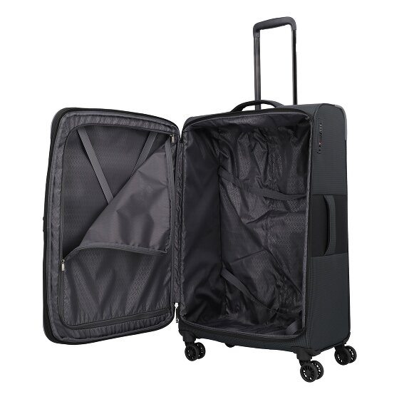 Travelite Corsiica 4 wielen Trolley L 77 cm met uitbreidingsplooi