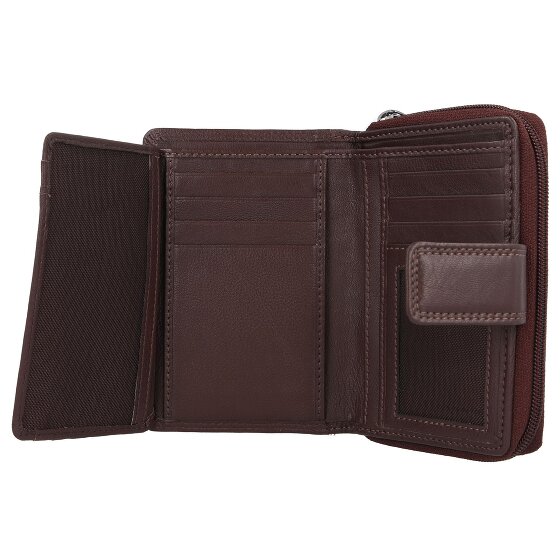 mano Donna Giulia Leren Portemonnee 9 cm