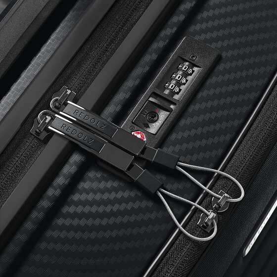 Redolz Essentials 17 4-wiel cabine trolley 55 cm soft-pocket laptop compartiment