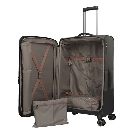 Travelite Crosslite 5.0 4 wielen Trolley L 77 cm met uitbreidingsplooi