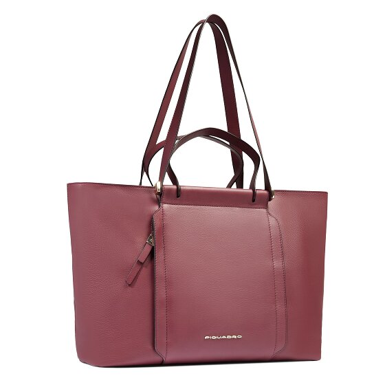Piquadro Circle Shopper Tas Leer 38 cm Laptop compartiment