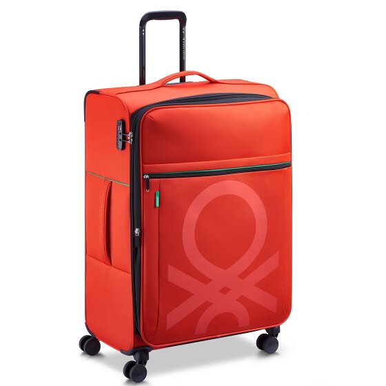 Delsey Paris x United Colors of Benetton Colour Block 4-wiel trolley 77cm met uitbreidingsvouw