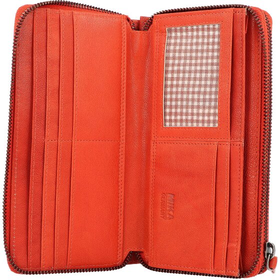 Mika Leren portemonnee 19,5 cm