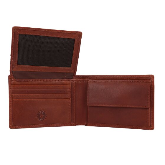 Greenburry Vintage Portemonnee RFID-bescherming Leer 12.5 cm