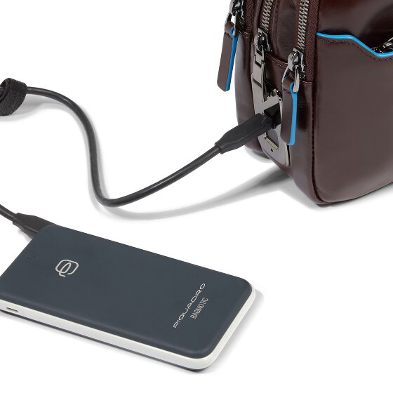 Piquadro Blue Square Schoudertas Leer 23 cm