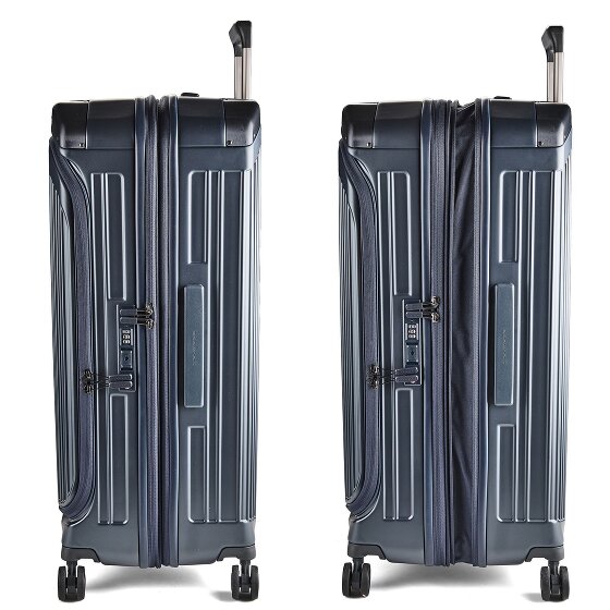 Piquadro PQ-Light 4 wielen Trolley 78 cm met uitbreidingsplooi
