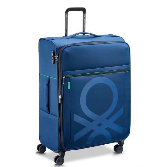 Delsey Paris x United Colors of Benetton Colour Block 4-wiel trolley 77cm met uitbreidingsvouw