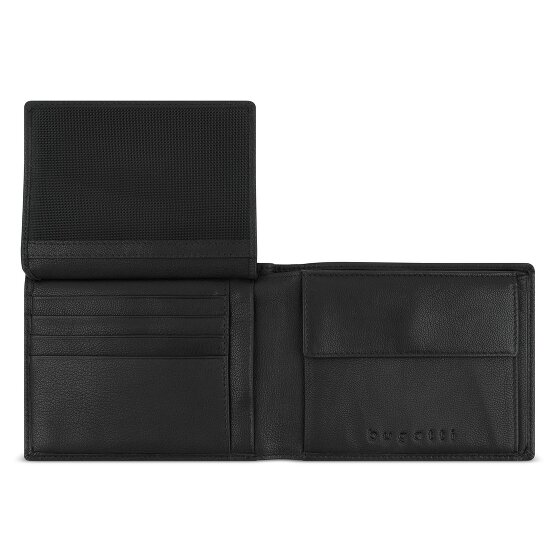 bugatti Black Magic Portemonnee RFID-bescherming Leer 12 cm