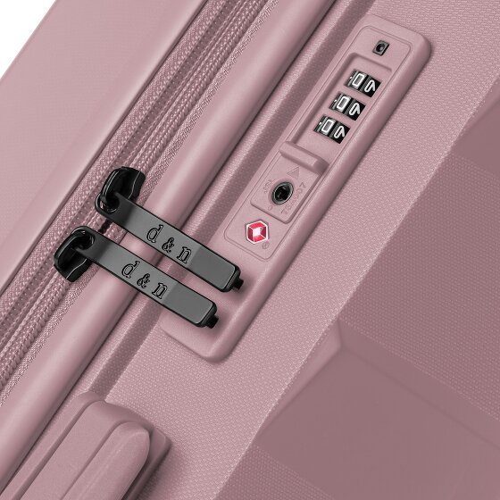 d&n South Dakota 4 wielen Trolley L 76 cm met uitbreidingsplooi