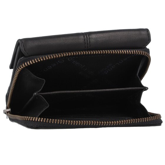 Greenland Nature Black Nappa Portemonnee RFID-bescherming Leer 13 cm