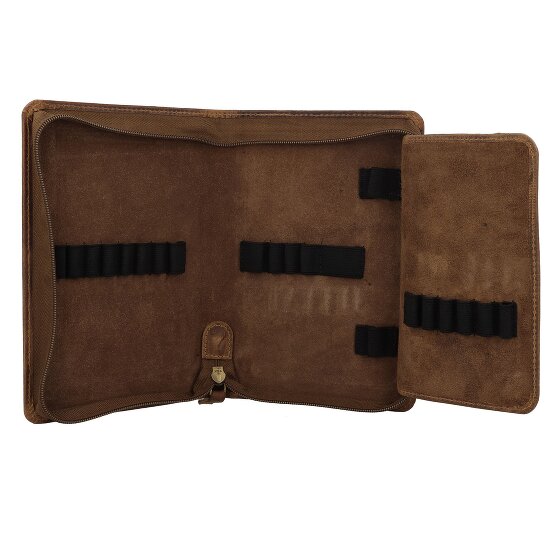 Greenburry Vintage Potloodetui Leer 13.5 cm