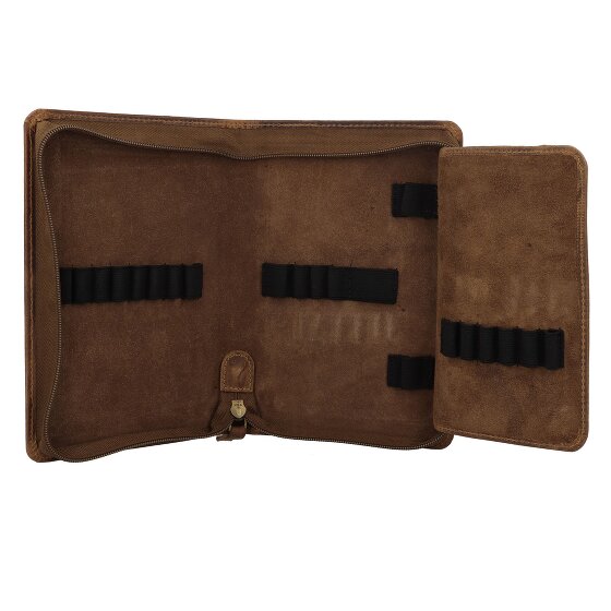 Greenburry Vintage Potloodetui Leer 13.5 cm