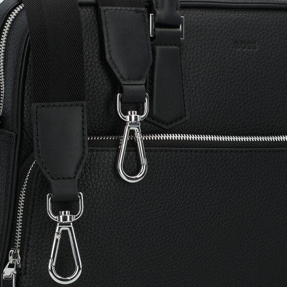 Boss New Crosstown Koffer Leer 38 cm Laptop compartiment