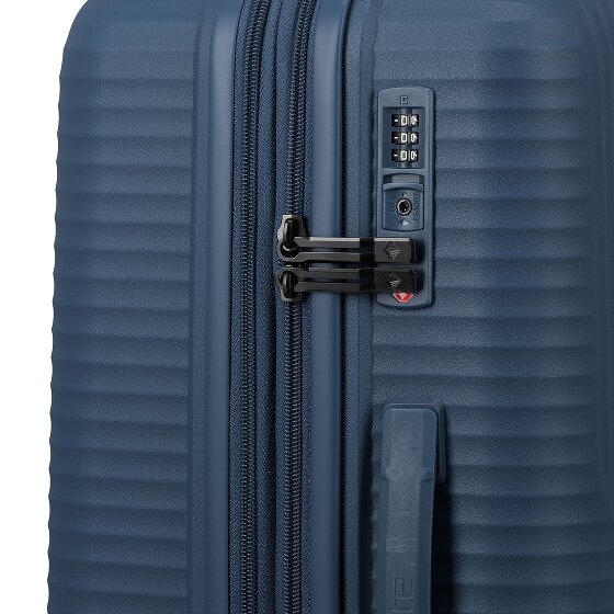 Travelite Air Stripe 4 wielen Kofferset 3-delig met uitbreidingsplooi