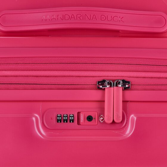 Mandarina Duck Logoduck + Metal 4 wielen Trolley L 75 cm met uitbreidingsplooi