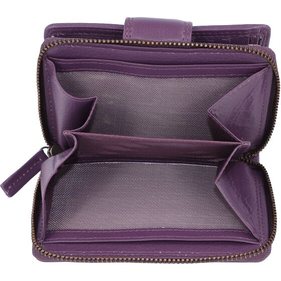 Greenburry Sponsachtig portefeuille leer 9,5 cm