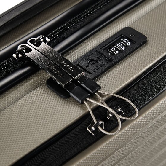 Stratic Bright + 4 wielen Cabinewagen 55 cm Laptopvak
