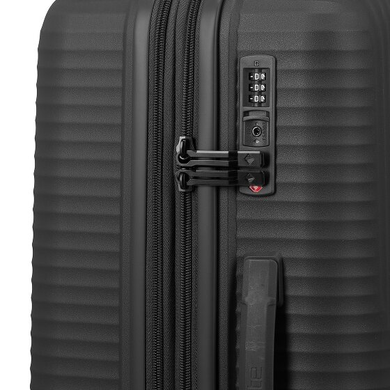 Travelite Air Stripe 4 wielen Kofferset 3-delig met uitbreidingsplooi