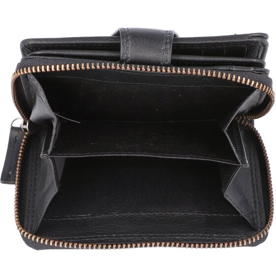 Greenburry Sponsachtig portefeuille leer 9 cm