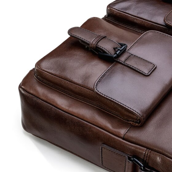 Farmhood Memphis Aktetas Messenger Leer 38 cm Laptop compartiment