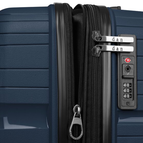 d&n Travel Line 4300-Plus 4 wielen Trolley L 76 cm met uitbreidingsplooi
