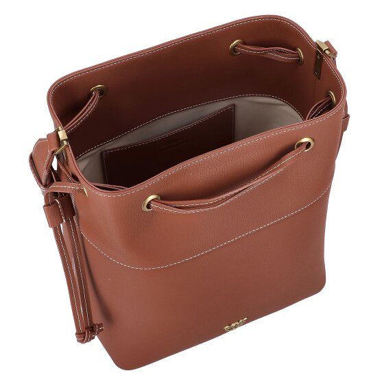 PINKO Secchiello Schoudertas Leer 25 cm