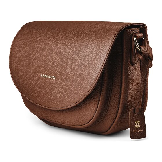 Lazarotti Bologna Leather XL Crossbody tas van leer 27 cm