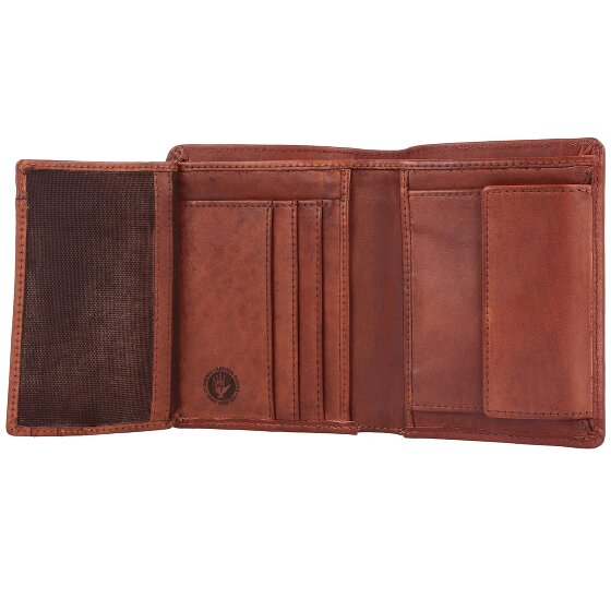 Greenburry Vintage Gewassen Leren Portemonnee 10 cm