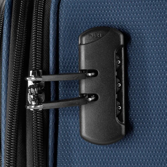 bugatti Valencia Soft 4 wielen Kofferset 3-delig met uitbreidingsplooi