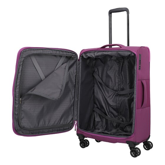 Travelite Corsiica 4 wielen Trolley M 67 cm met uitbreidingsplooi
