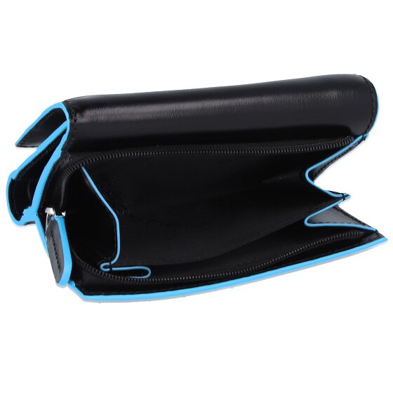 Piquadro Blauwe Vierkante Portemonnee RFID Leer 12 cm