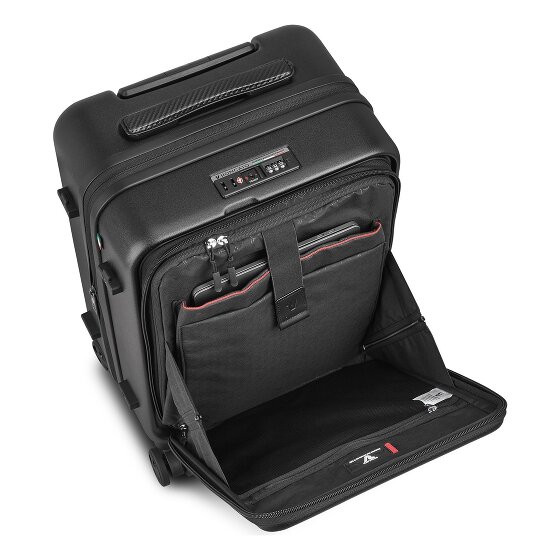 Roncato Florence 4-wiel cabine trolley 55 cm met uitklapbaar laptop compartiment