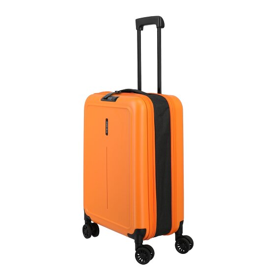 Travelite Basics opvouwbare 4-wiel cabinewagen 55 cm met uitbreidingsplooi