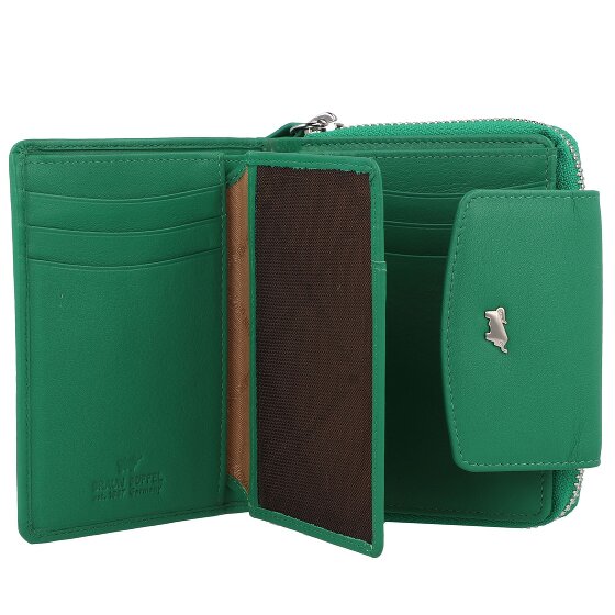 Braun Büffel Joy Portemonnee RFID-bescherming Leer 12 cm