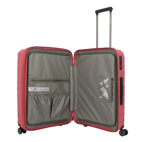 Travelite mooby 4 wielen Trolley M 66 cm met uitbreidingsplooi