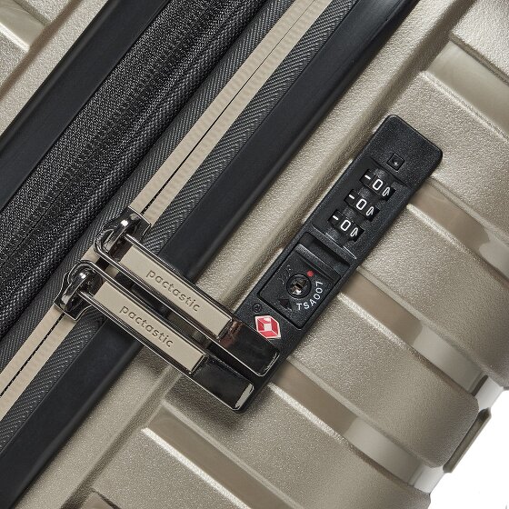 Pactastic Collection 04 THE MEDIUM + 4 wielen Trolley M 66 cm met uitbreidingsplooi