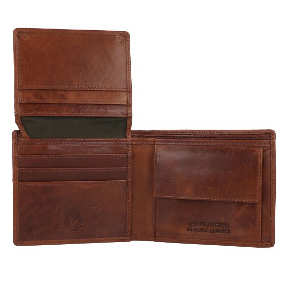 Greenburry Newport Portemonnee RFID-bescherming Leer 11 cm