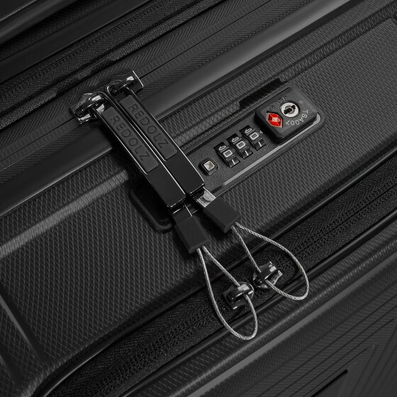 Redolz Essentials 14 4 wielen Cabinewagen S 55 cm Laptopvak met uitbreidingsplooi