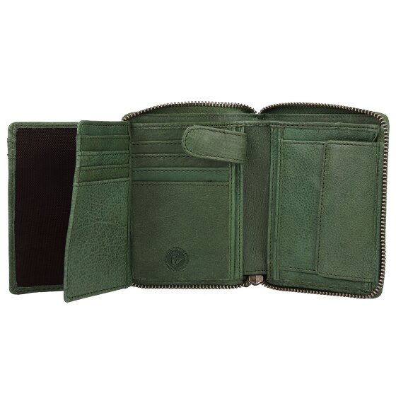 Greenburry Vintage Gewassen Leren Portemonnee 10 cm