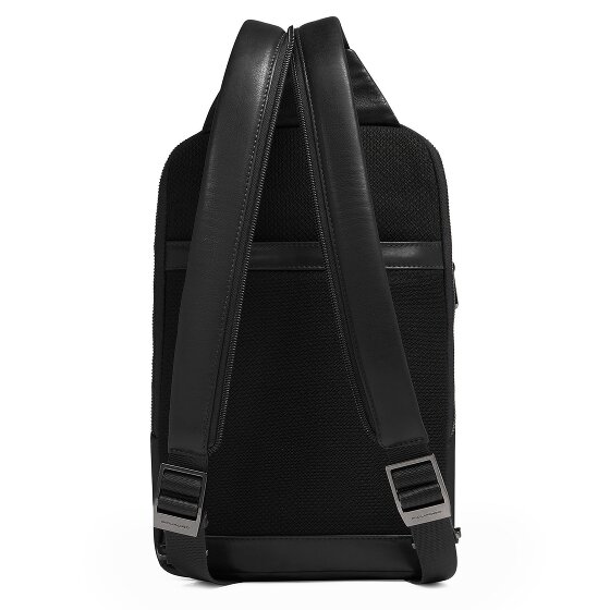 Piquadro Monospalla schoudertas leer 31 cm