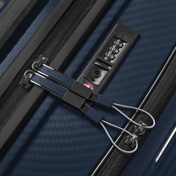Redolz Essentials 17 4-wiel cabine trolley 55 cm soft-pocket laptop compartiment
