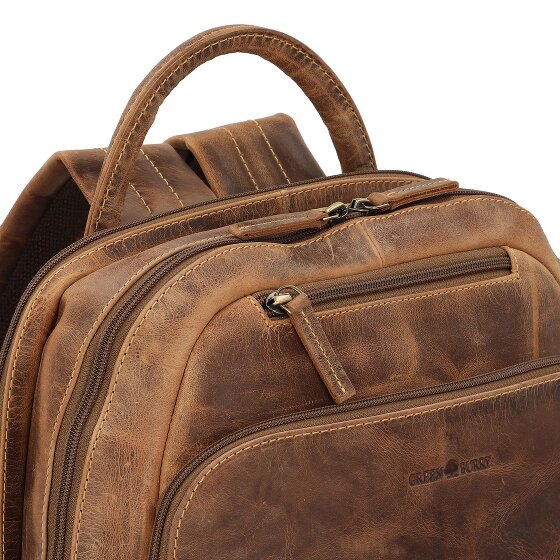 Greenburry Vintage Dagrugzak Leer 43 cm Laptop compartiment