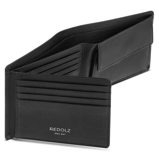 Redolz Leather Essentials QF portemonnee RFID leer 12 cm uitklapbaar