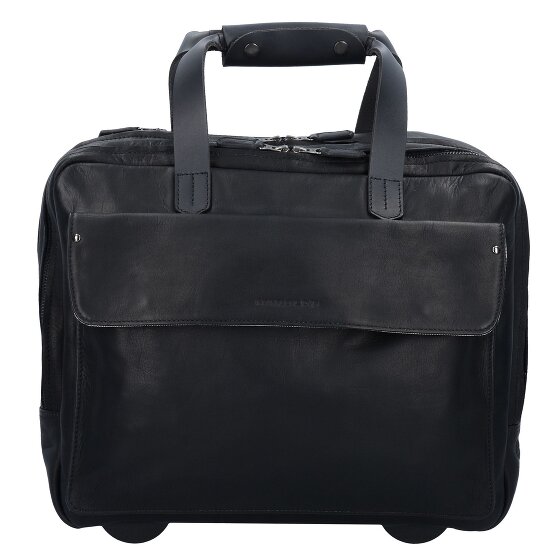 Harold's 2-wiel Business Trolley Leder 40 cm Laptopcompartiment
